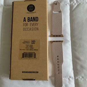 Monowear Leather watch band for Apple Watch